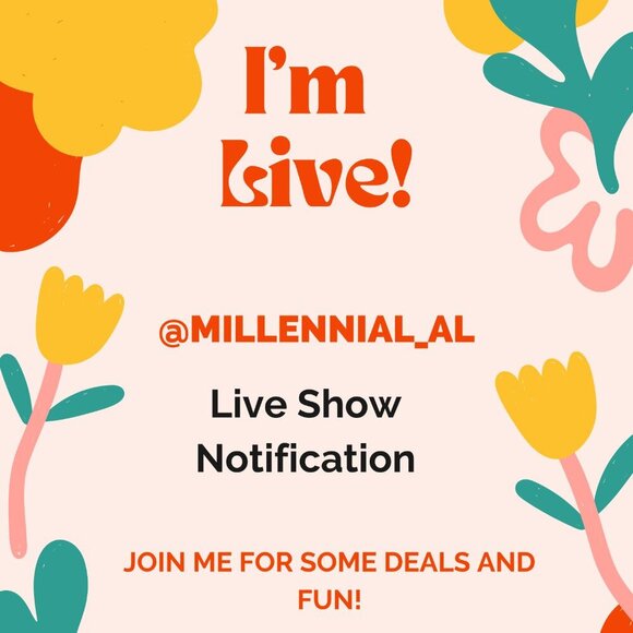 Live Show Notification - Like This Flyer to Know When I'm Live! - Picture 1 of 1